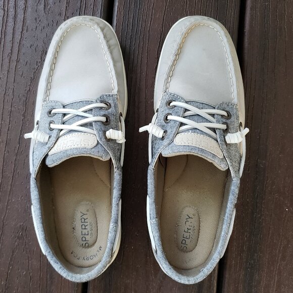 EUC women's Sperry Top-sider Ivyfish charcoal size 8 - Picture 7 of 10